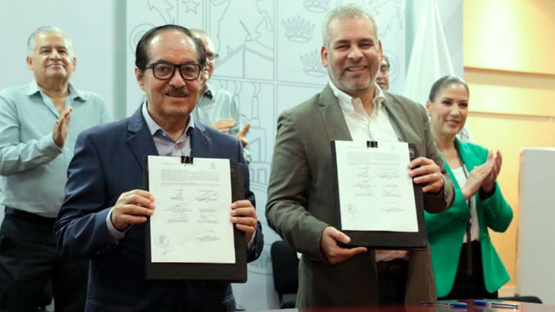 Gobierno de Michoacán firma convenio con la Conafor