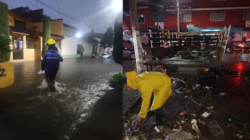 Tormenta en Atizapán de Zaragoza deja afectaciones en 40 viviendas 