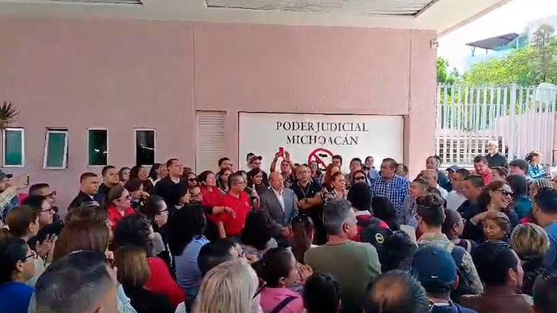 Continuarán en paro indefinido trabajadores del Poder Judicial de Michoacán 