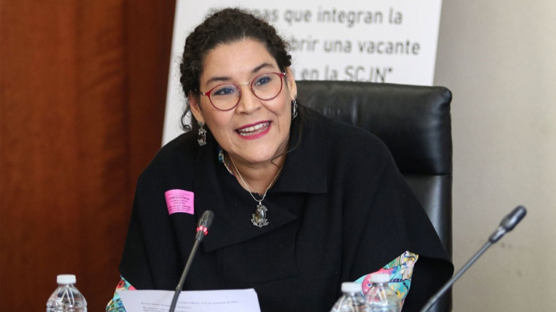 Lenia Batres suspende ponencia sobre reforma judicial en Morelia, por manifestación 