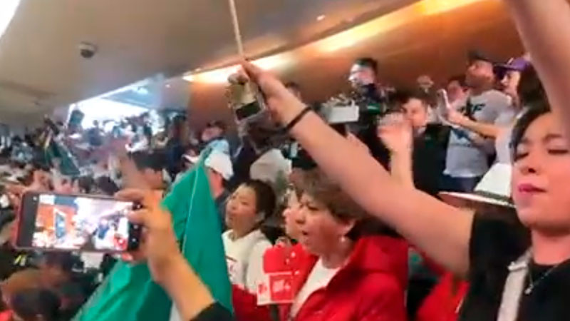 Manifestantes irrumpen en el Senado durante discusión de la reforma judicial