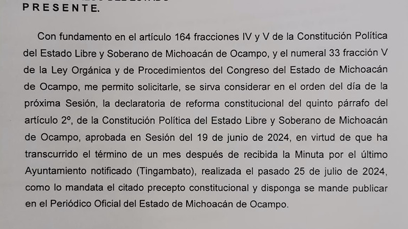 “Presidenta del congreso de Michoacán frena bienestar al pueblo”: Fidel Calderón Torreblanca