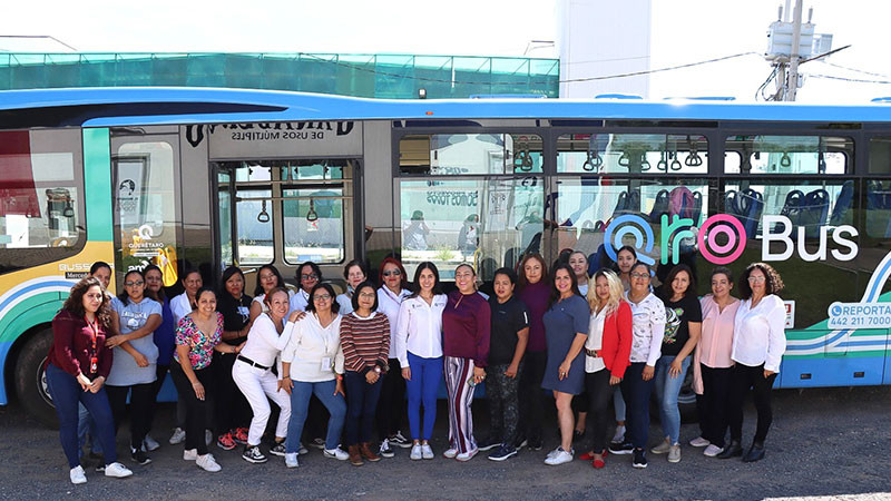 Continúan sumando mujeres a Capacitación para Operadoras de Transporte Público de Querétaro