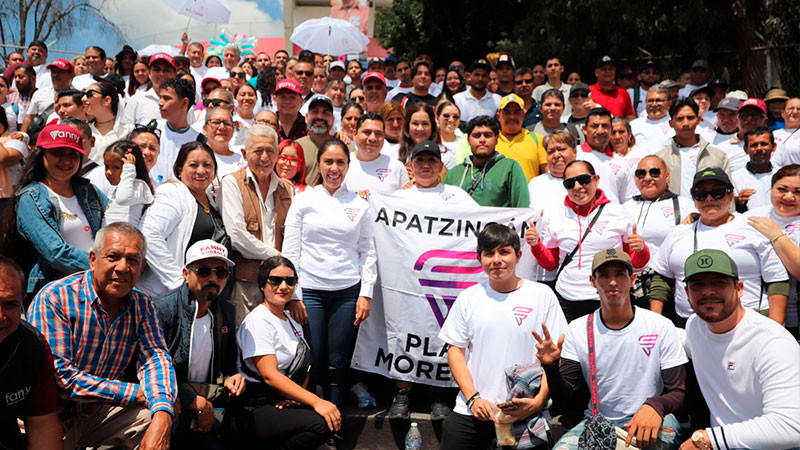 Apatzingán muestra cariño y respaldo al proyecto de Alfredo Ramírez Bedolla