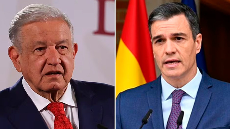 Acusa AMLO a Pedro Sánchez de ofender a Sheinbaum al sugerir que es 