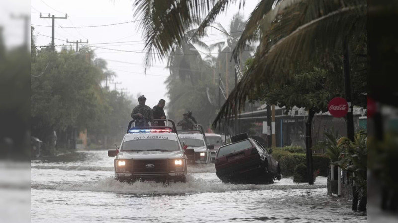 Huracán John deja graves afectaciones en Michoacán: Inundaciones y deslaves en varios municipios 