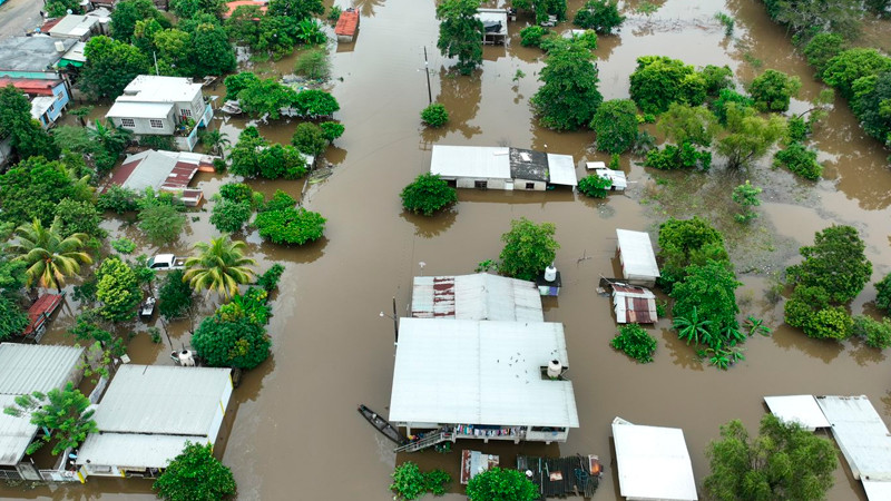 Se inundan al menos 51 comunidades en Veracruz por desbordamiento de río Coatzacoalcos