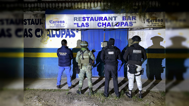 Aseguran sustancias ilícitas en un bar de  Tarímbaro, Michoacán, se aseguró el lugar 