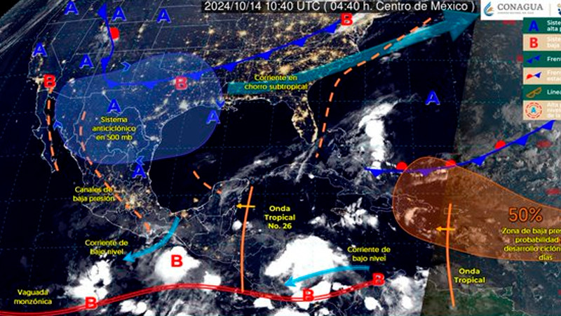 Pronostican lluvias puntuales en Yucatán