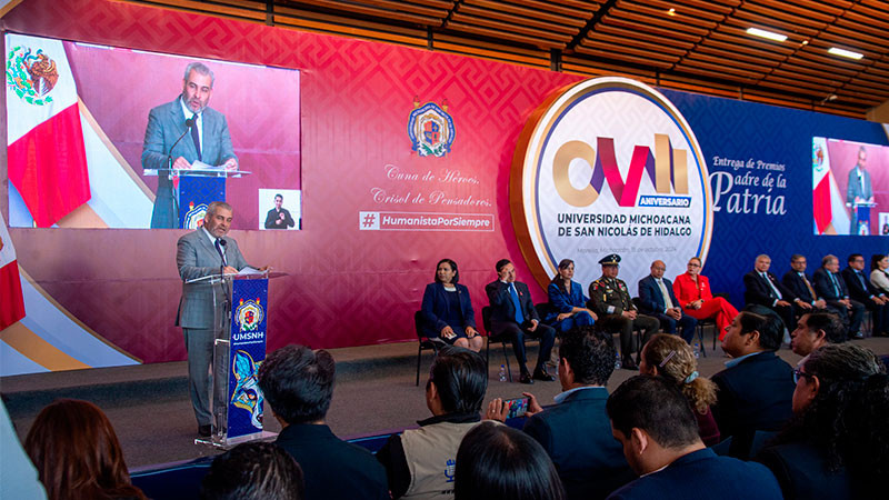 Reconocen el legado de la UMSNH a 107 años de su fundación y su influencia en México