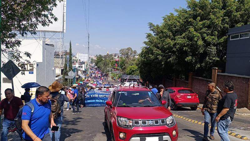 Advierte CNTE que seguirán protestas en Michoacán