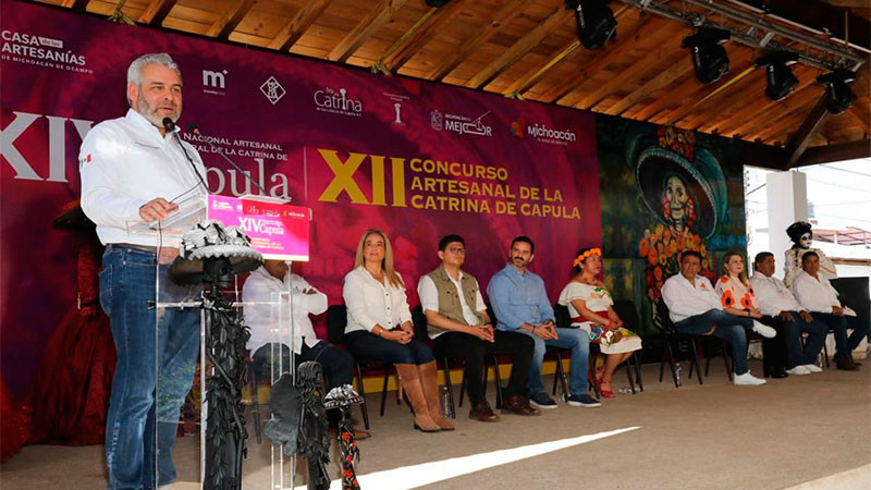 Feria de la Catrina de Capula, con éxito consolidado: Bedolla 