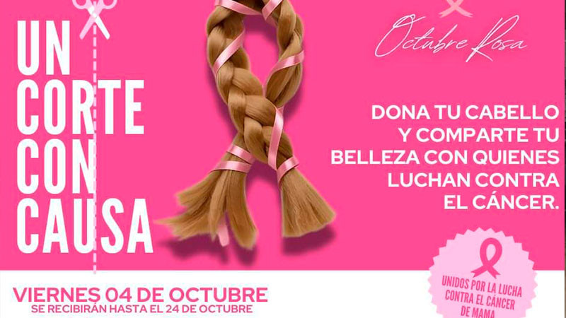 Exhorta Humberto Jiménez Solís a sumarse a la Campaña de Donación de Cabello en Los Reyes por el Mes Rosa