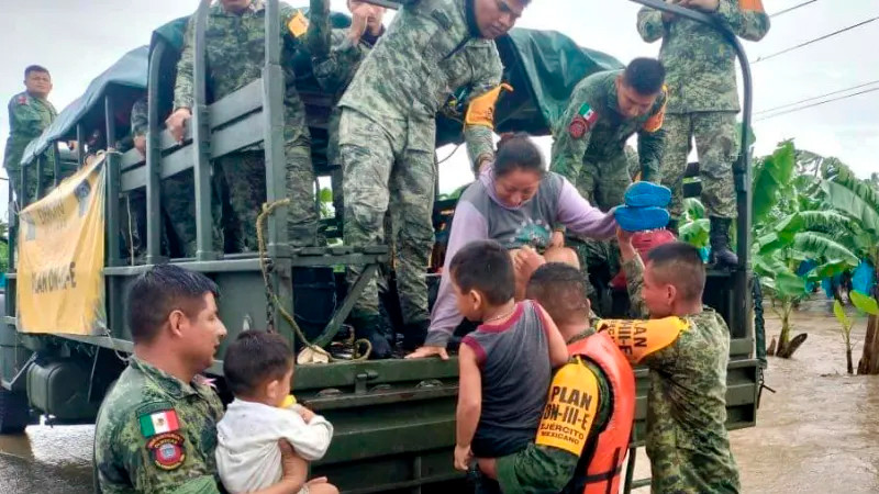 Suspenden clases en 3 municipios de Tabasco por inundaciones