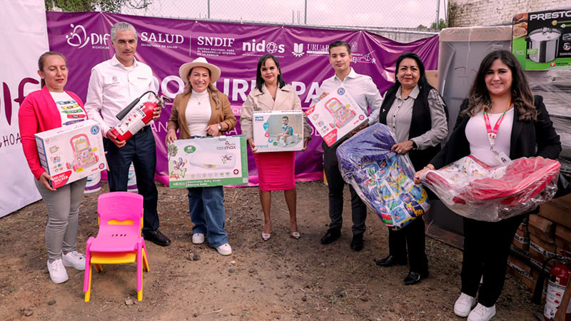 DIF reequipa estancia para hijas e hijos de familias jornaleras en Uruapan