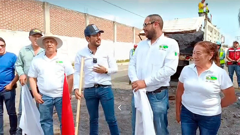 Inaugura Humberto Jiménez Solís mantenimiento de la carretera Los Reyes - Los Limones para mejorar la seguridad y el desarrollo económico