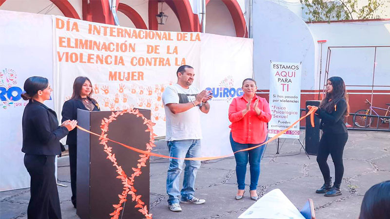 Arranca en Quiroga la Campaña del Mes Naranja para erradicar la violencia contra las mujeres