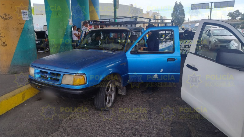 Detiene Policía Morelia a presunto ladrón y vehículo implicado en robo a cuentahabiente