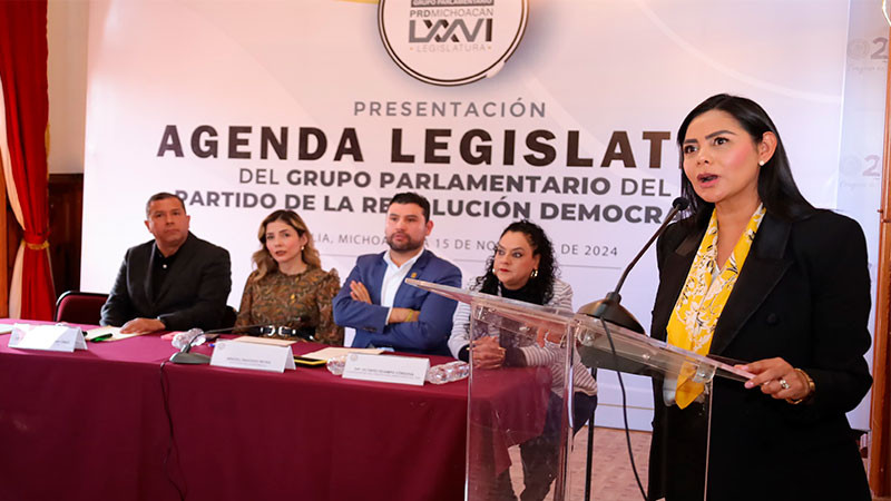 Araceli Saucedo reconoce Agenda Legislativa del GPPRD Michoacán