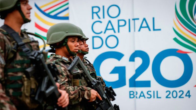 Refuerzan seguridad en Brasil para la cumbre del G20