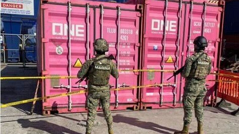 Secretaría de la Marina incauta 350 kilos de sustancia ilícita en Ensenada, Baja California