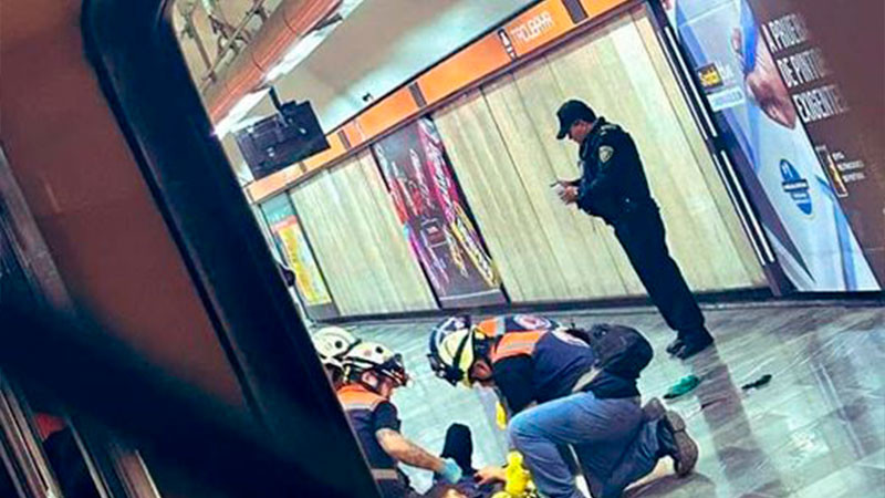 CDMX: Ataque en Metro Tacubaya deja cuatro heridos y un detenido