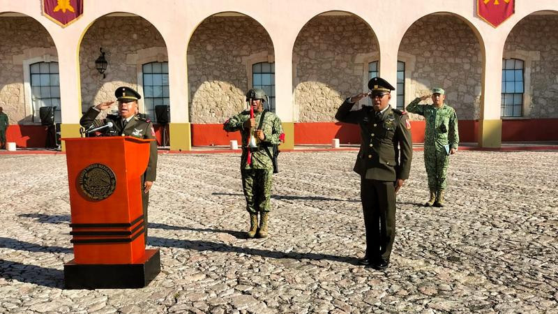 Toma posesión Demian Yamil Mayoral Ojeda como comandante del 12/o BI en Morelia, Michoacán 